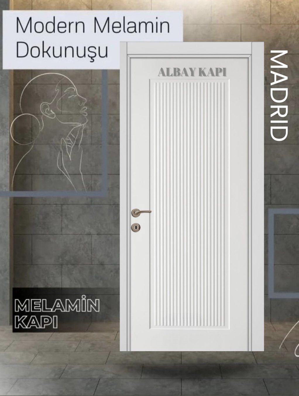 Madrid Melamin Kapı