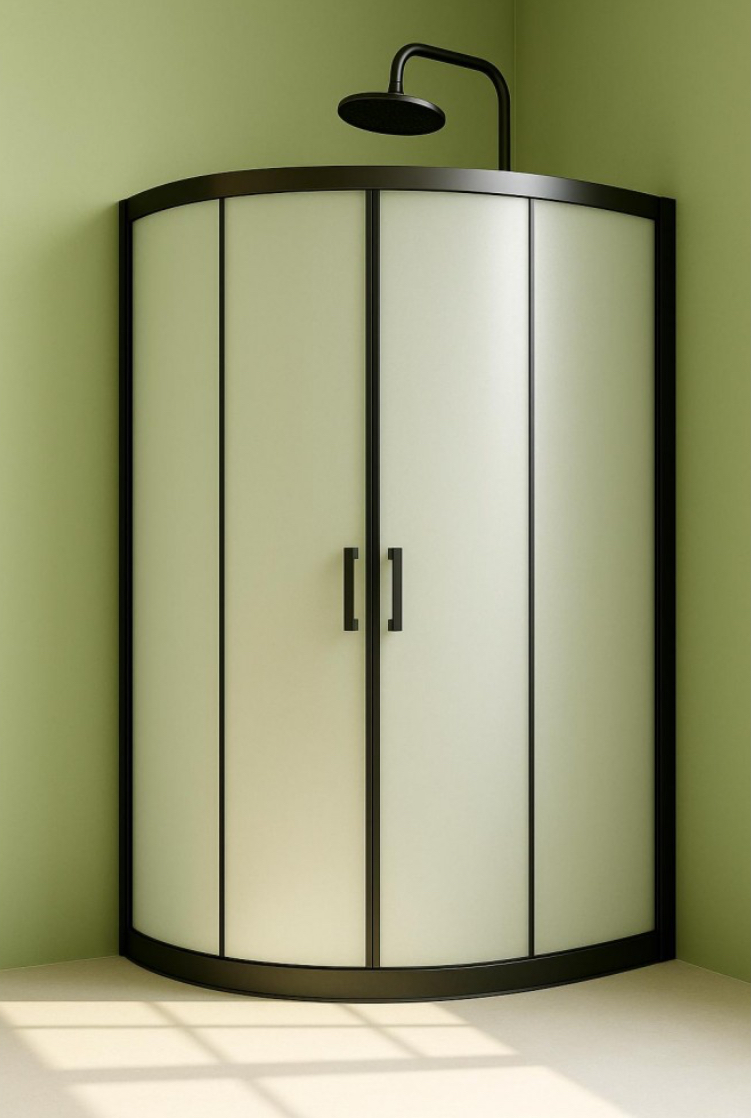 SİYAH PROFİL 5 MM OVAL KUMLAMALI